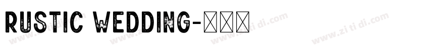 Rustic Wedding字体转换